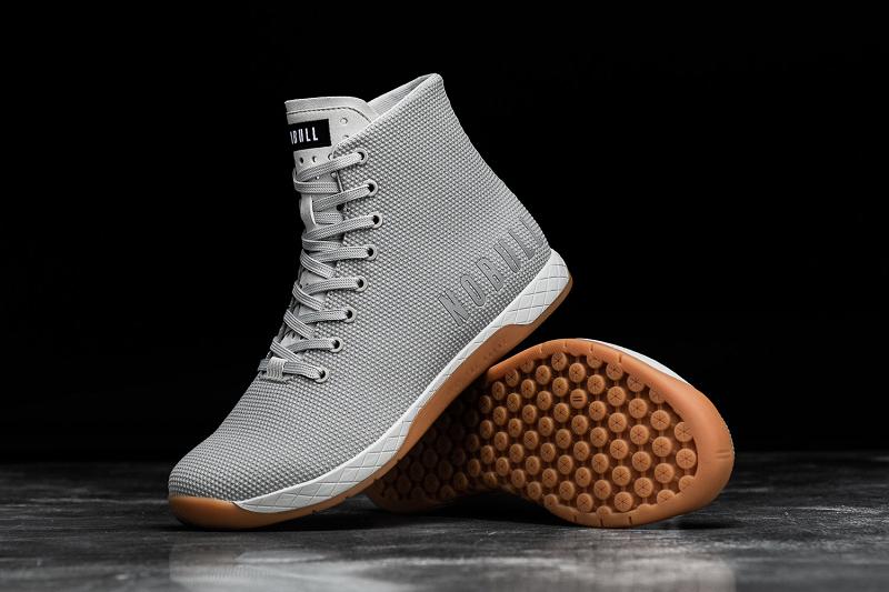 Men's Nobull High-Top Arctic Gum Trainers Dark / Grey | SG N2376W